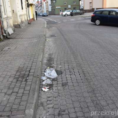 Bałagan w centrum miasta