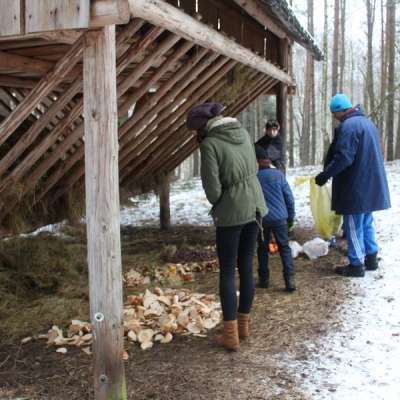 Dzieci i młodzież zadbali o leśne zwierzęta