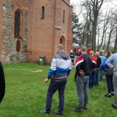 Pożar w kościele w Trzemesznie